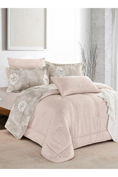 INREST King Comforter Set 230 × 250 cm Soft Floral Garden 6 Pieces 100% Micro...