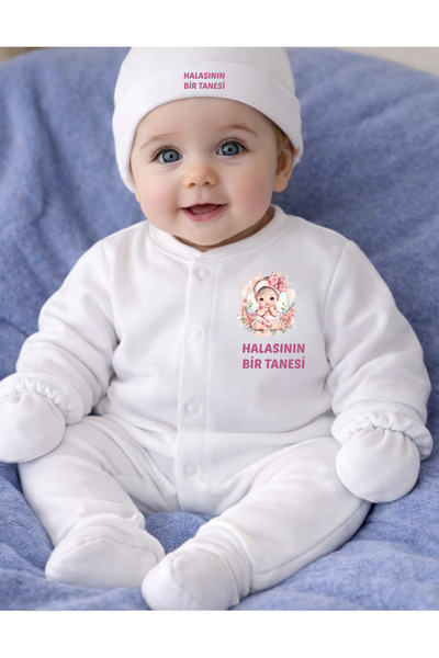 lupi Hala Written 3-Piece Jumpsuit for Baby Girl Cotton
