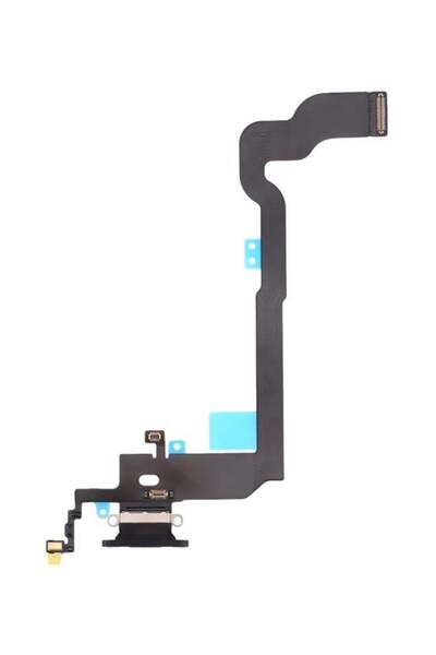 Generic كابل فليكس بديل لمنفذ الشحن لهاتف آبل آيفون X باللون الأسود