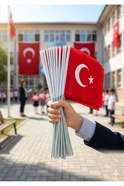 HER ŞEY NOTA www.herseynota.com Premium 23 Nisan Türk Bayrağı - Tekli Alpaka ...