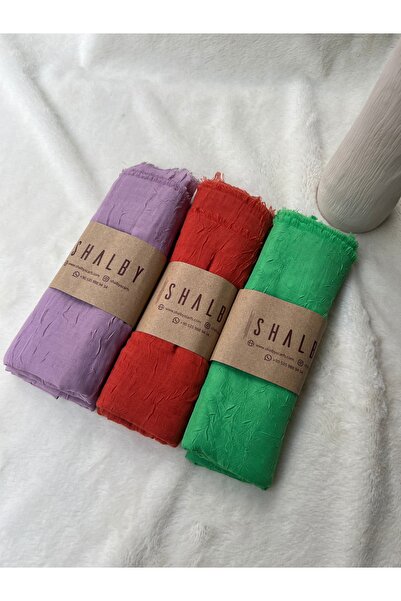 shalby Tesettür Bamboo Crash Shawl (Set of 3)
