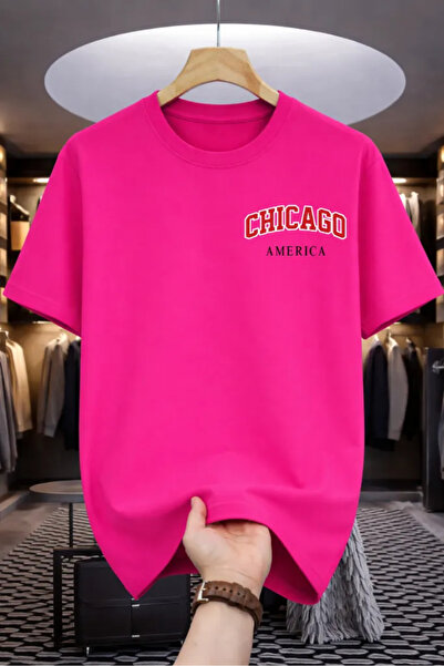 Pink Sky Premium Oversize T-Shirt 100% Βαμβάκι Unisex Άνετη Εφαρμογή Τάση Νέα...