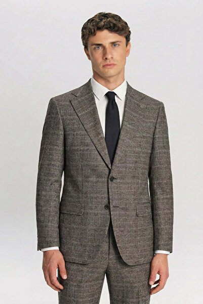 Giotelli Men's viscose blend 6-piece classic coffee suit