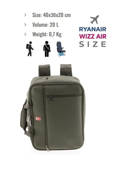 Gladiator Geantă tip rucsac 40x30x20 cm, bagaj de mână Wizz Air și Ryanair, A...