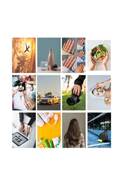 Printoot Aesthetic Vision Board Collage Kit 12 Piece Premium Photo Wall Decor...