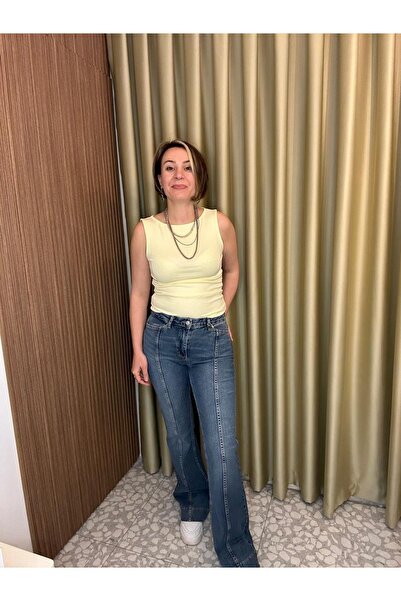 MU&ME BOUTİQUE Jean Bootcut with Front Panel