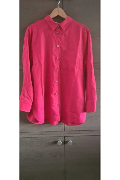 Concept Nature Elise Linen Shirt Raspberry
