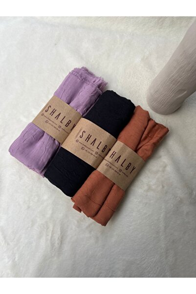 shalby Tesettür Bamboo Crash Shawl (Set of 3)