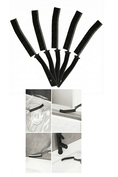 shopwave 5 قطع فرشاة تنظيف دقيقة ذات شعيرات رفيعة للحمام والمطبخ وحواف النواف...