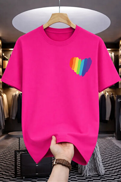 Pink Sky Tricou oversize premium 100% bumbac, unisex, croială confortabilă, t...