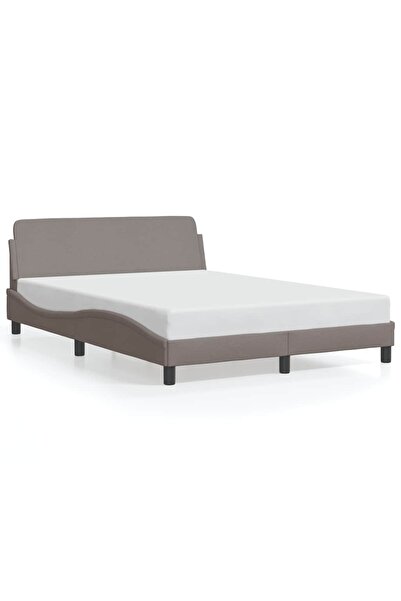 vidaxl Cadru de pat, Dover, gri taupe, 120x200 cm, textil