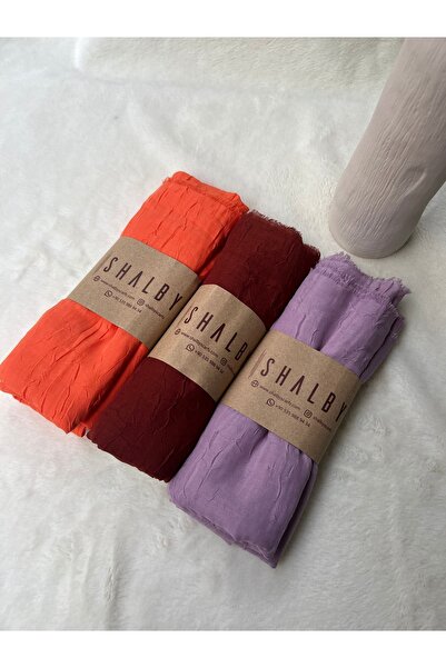 shalby Tesettür Bamboo Crash Shawl (Set of 3)