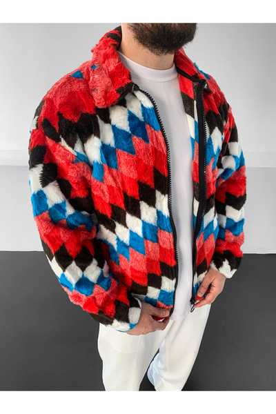 NO1 KONSEPT Thick Weighted Premium Colored Sherpa Plush Jacket