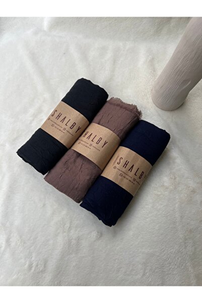 shalby Tesettür Bamboo Crash Shawl (Set of 3)