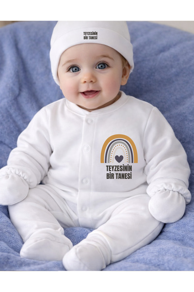 lupi Auntie's Gift Written Baby Rompers Hat 3 Pieces