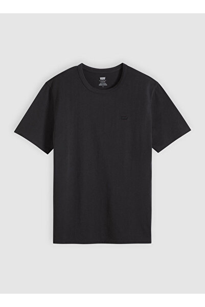 Levi's ΓΝΗΣΙΟ ΑΝΔΡΙΚΟ ΜΑΥΡΟ T-SHIRT ΜΕ ΛΑΜΨΑΜΕΝΟ ΛΑΙΜΟ 008BQ-0000