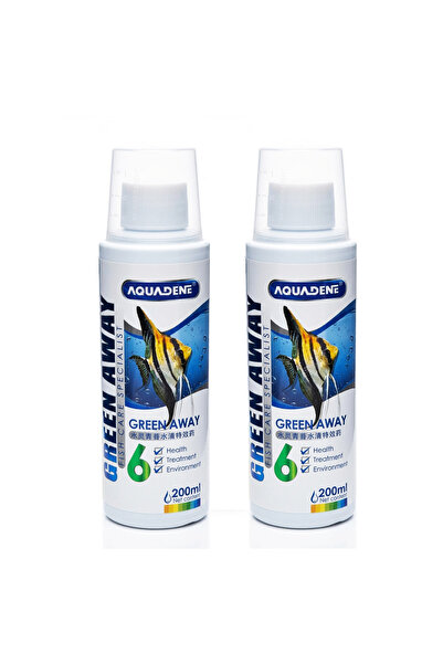 Aquadene جرين أواي رقم. 6 - 200 مل (عبوة من قطعتين) - منقي مياه، مكيف بيئي بصري