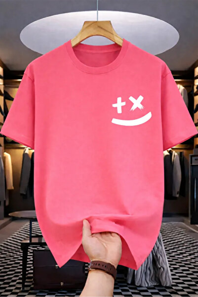 Pink Sky Premium Oversize T-Shirt 100% Cotton Unisex Comfortable Fit Trending...