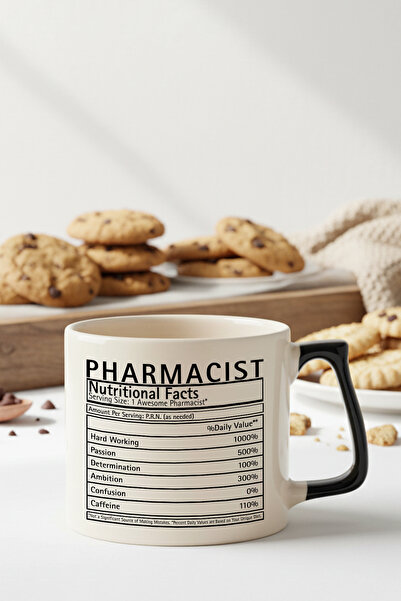 qoeuyl boutique Pharmacist Nutrition Facts Tasarımlı Eczacıya Hediyelik Eğlen...