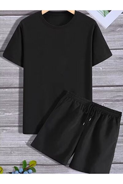 EXPECTED Men's Oversize T-Shirt Shorts 2-Piece Set Cotton Summer