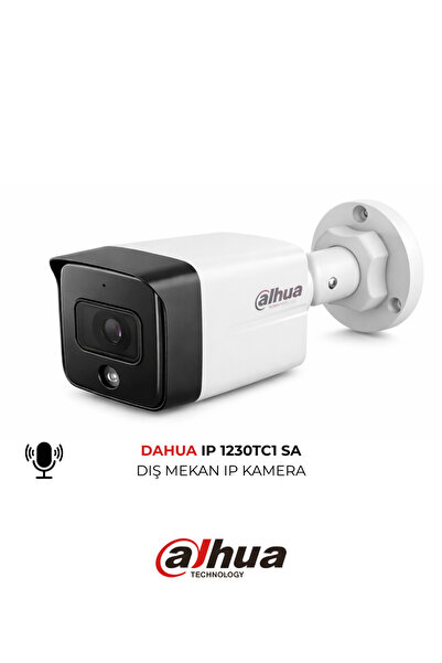 DAHUA IPC-HDW1230TC1-SA 3.6mm 2MP H.265+ IP Bullet Güvenlik Kamerası Sesli