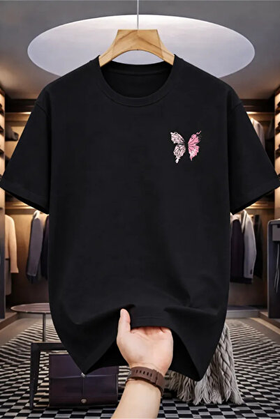 Pink Sky Premium Oversize T-Shirt 100% Βαμβάκι Unisex Άνετη Εφαρμογή Τάση Νέα...