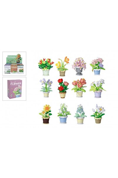 Noname Set constructie pentru copii, planta in ghiveci, 105&minus;365...