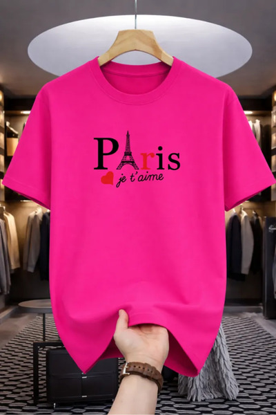 Pink Sky Tricou oversize premium 100% bumbac, unisex, croială confortabilă, t...