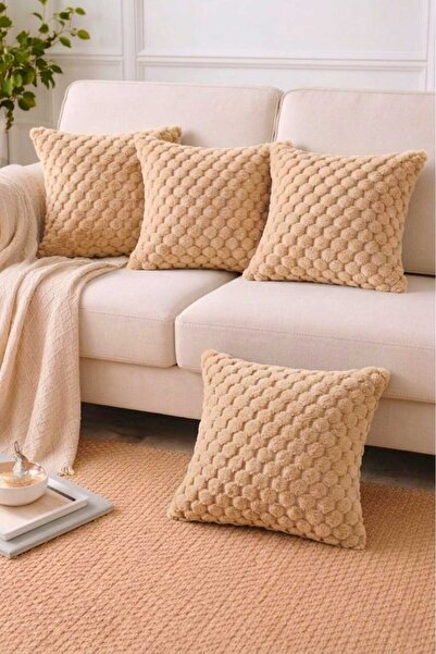 DECORA CASA HOME COLLECTİON مجموعة سوف تاتش من 4 أغطية وسائد فائقة النعومة من...