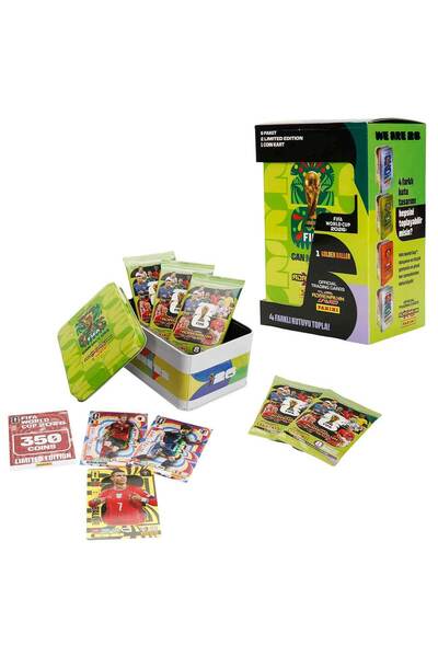Panini FIFA World Cup 2026 Adrenalyn XL Trading Card Metal Kutu - Yeşil Kutu