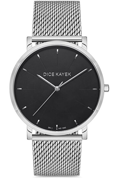 Dice Kayek Silver-Black-Grey-Blue-Dice Kayek Men's Wristwatch