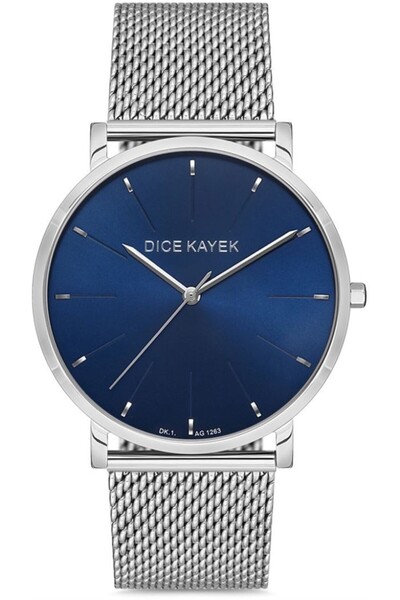 Dice Kayek Silver-Black-Grey-Blue-Dice Kayek Men's Wristwatch