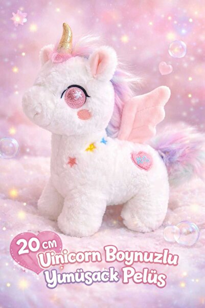 Aksoy Toys Unicorn Yumuşacık Uyku Arkadaşı Peluş 20 Cm