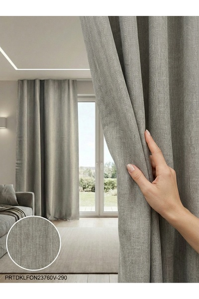 LEVENT ÖZEL PratikFon Armül Fon Perde 140x260 cm Az Işık Geçiren