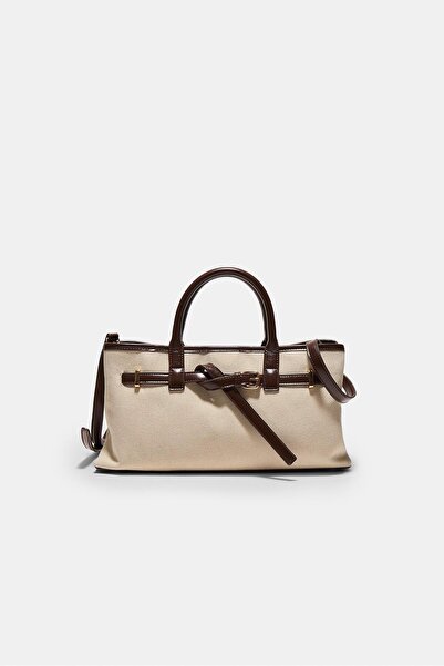 Stradivarius Kanvas tote çanta