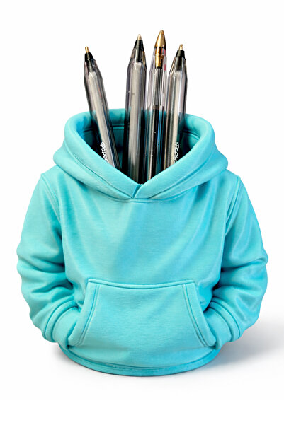 OEM Hooded Sweatshirt Design Pen Holder – Decorative Desktop Organizer