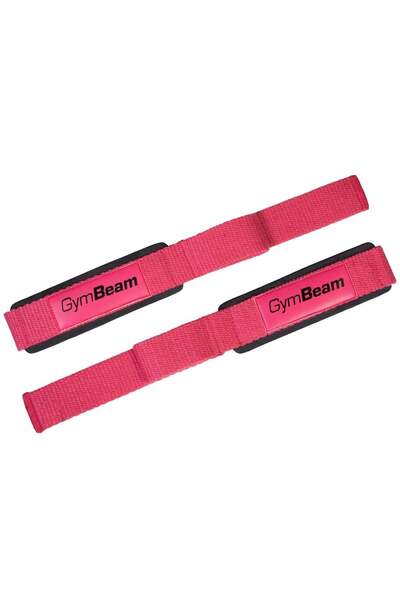 GymBeam Curele de ridicare X-Grip Roz