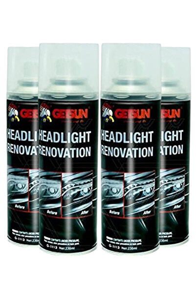 GETSUN Headlight Renovation Spray Combo 4 x 235ml, Car Headlight Restoration ...
