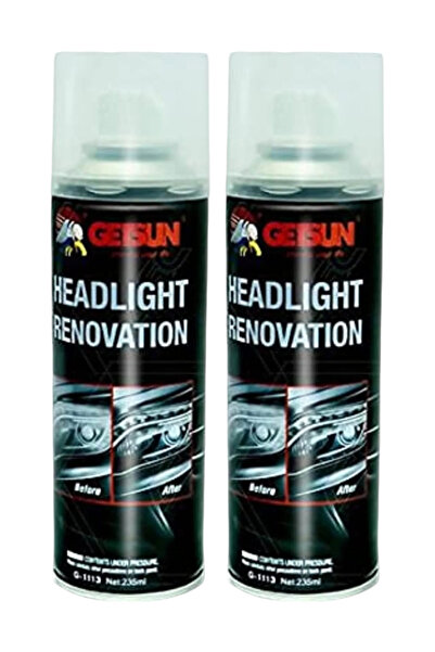 GETSUN Headlight Renovation Spray Combo 2 x 235ml, Car Headlight Restoration ...