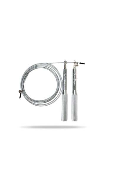 GymBeam Coardă de sărit din metal, argintie