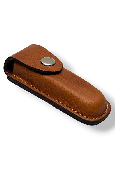 Keskin Adam No:0 Kahverengi Deri Çakı Kılıfı Bıçak Kılıfı (Kapalı hali 7.5cm ...