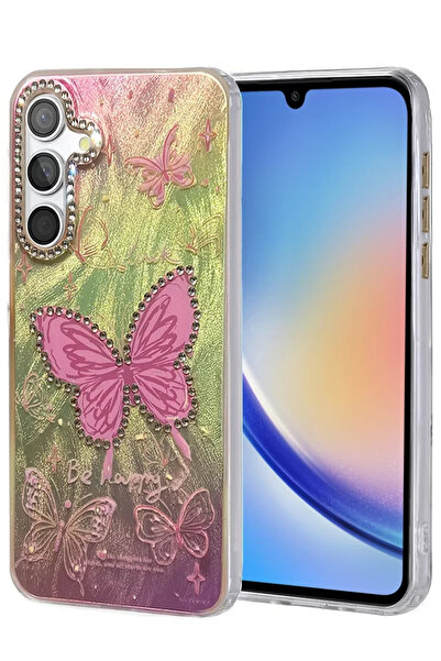 Beta Moda Hub غطاء حماية لهاتف سامسونج جالاكسي A34 5G من نيو فايس، غطاء بنمط ...