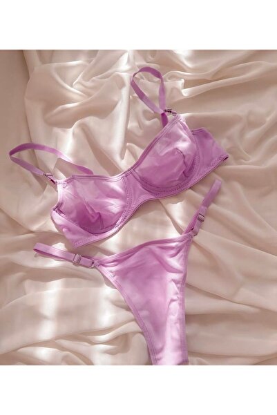 Fanwet Γυναικείο τούλι με λεπτομέρειες στρινγκ σουτιέν Φανταχτερό εσώρουχο