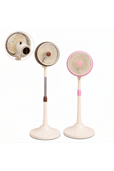 Issa 95cm Plastic Stand Fan, Height Adjustable, with Oscillation Function