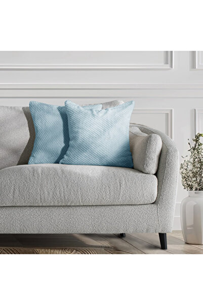 Deco King Set 2 huse pernute decorative cu fermoar, Henry, 240 g/m2, 45 x 45 ...