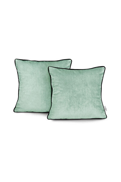 Amelia Home Set of 2 modern style decorative velvet cushion covers, Velvet, 2...
