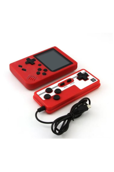 Att Rontime μίνι φορητή κονσόλα, 400 παιχνίδια, για 2 παίκτες, Κόκκινο