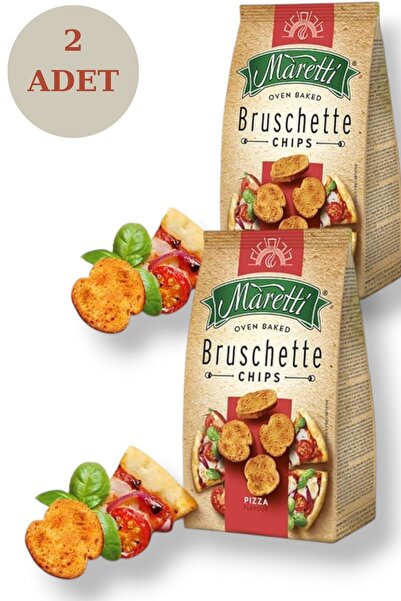 Maretti Bruschette Pizza Aromalı Kızartılmış Ekmek Kraker 70 Gr X 2’li Ekonom...