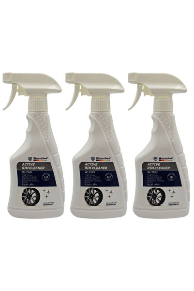 Wunscher مجموعة منظفات العجلات النشطة 3 × 380 مل، منظف للجنوط المعدنية، منظف ...