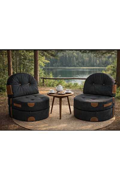 PUFYMAX Comfy Yeni Nesil Bohem Çay seti,İkili koltuk berjer,uzanma koltuğu ço...